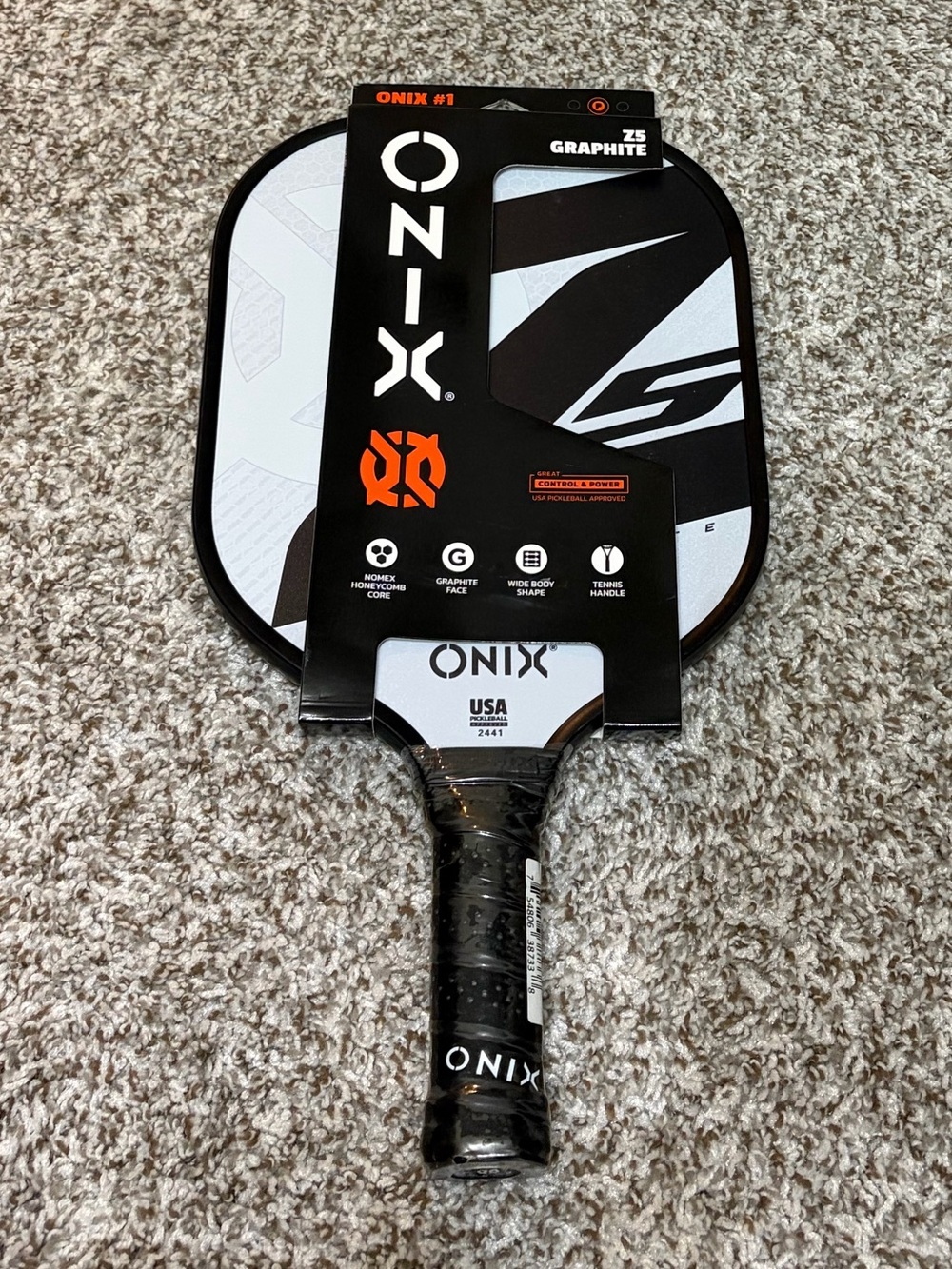 New With Tags Onix Graphite Z5 Pickleball Paddle- $90 Retail!